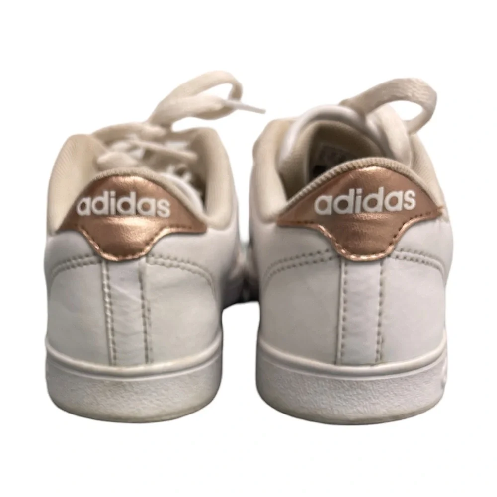 Adidas Neo Comfort Footbed Striped Sneakers Women’s 6 White - Picture 5 of 11
